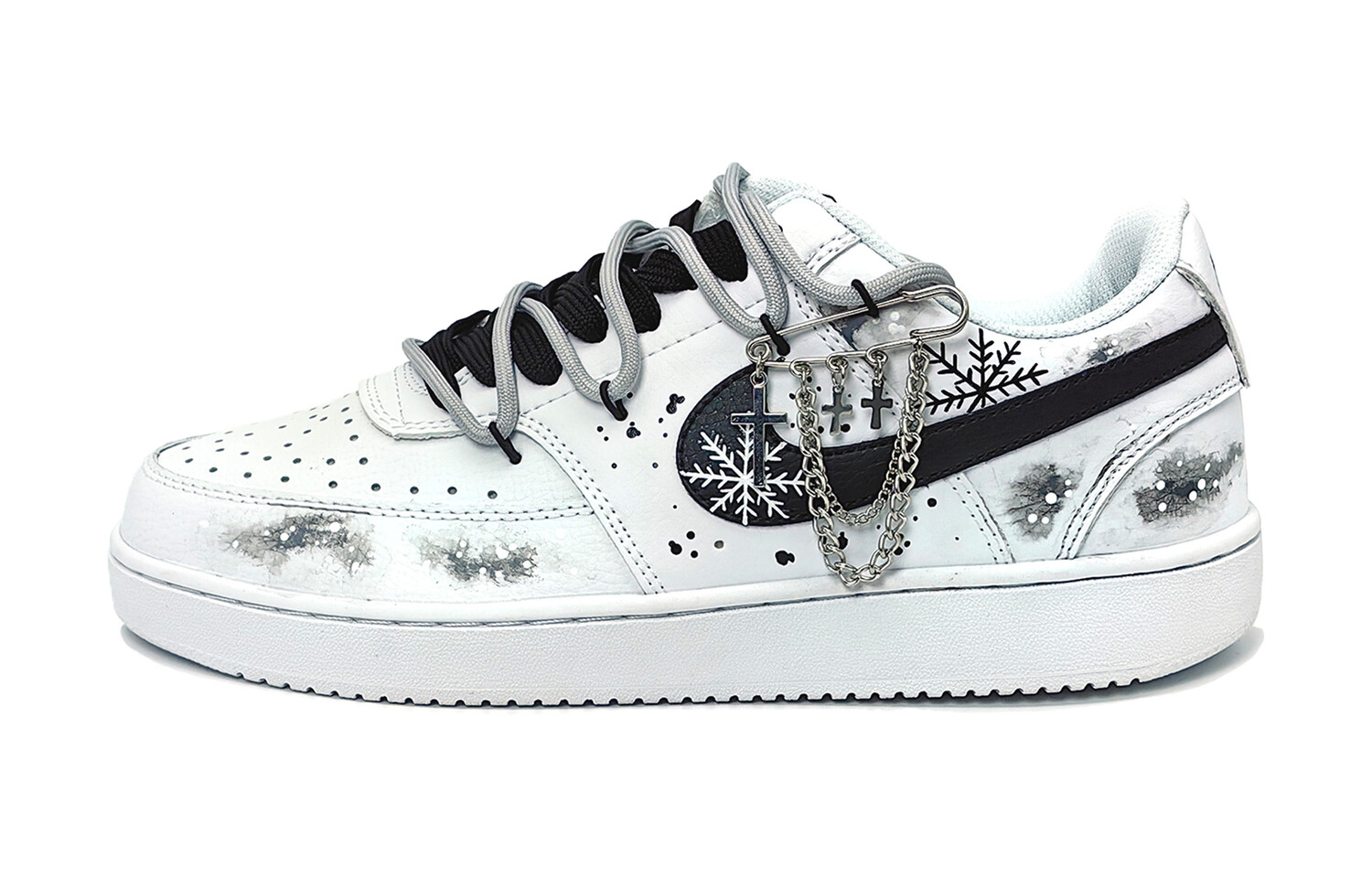 

Кроссовки Nike Skateboarding Shoes Women's Low-top Black/white, белый