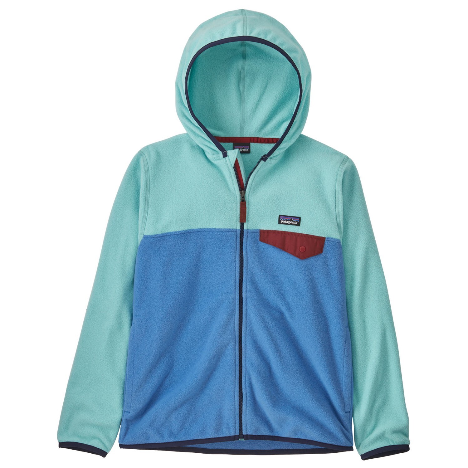 Флисовая жилетка Patagonia Kid's Micro D Snap T, цвет Blue Bird