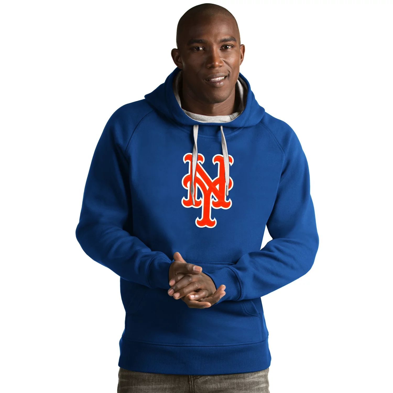 Мужская толстовка с логотипом New York Mets Victory Antigua