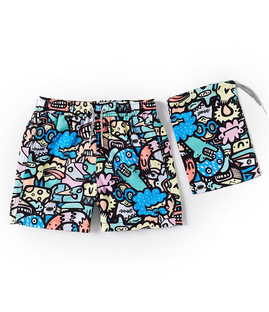 

Шорты для плавания Boardies Little/Big Boys 2–10 Monsters, черный