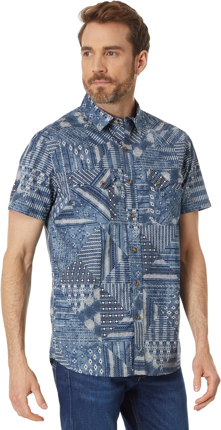 

Рубашка Ларами с коротким рукавом Pendleton, цвет Blue Bandana
