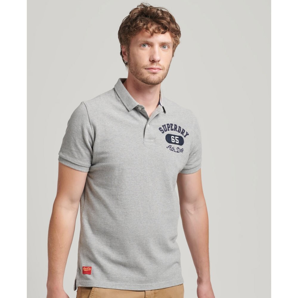 

Поло Superdry Vintage Superstate, серый
