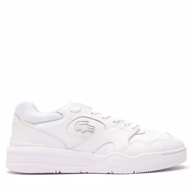 Кроссовки Lacoste Lineshot 746SMA0110 Wht/Wht 21G, белый кроссовки lacoste lineshot leather logo 747sma0062 wht nvy 042 бежевый