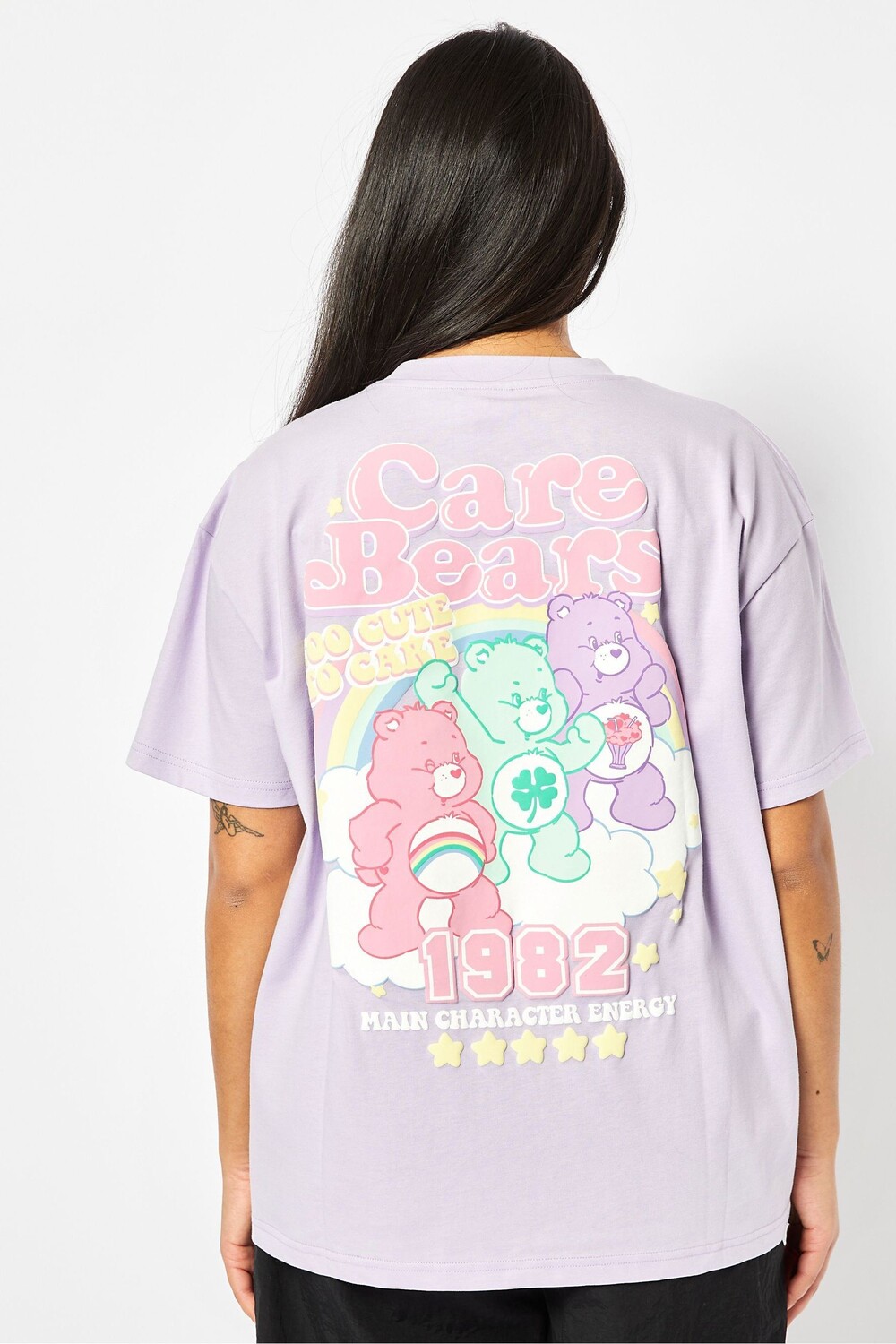 

Университетская футболка Care Bears Skinnydip, фиолетовый