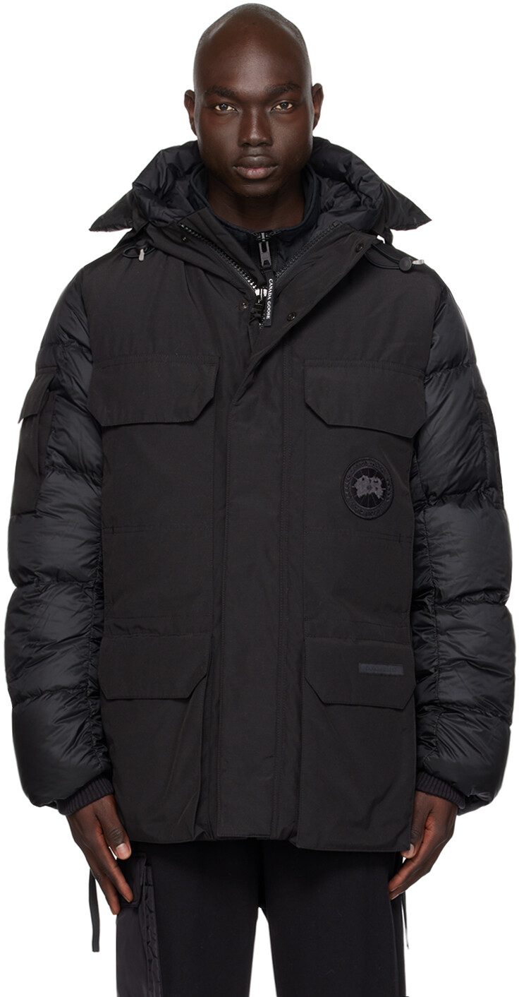 

Черный - Черный пуховик Black Label Expedition Canada Goose