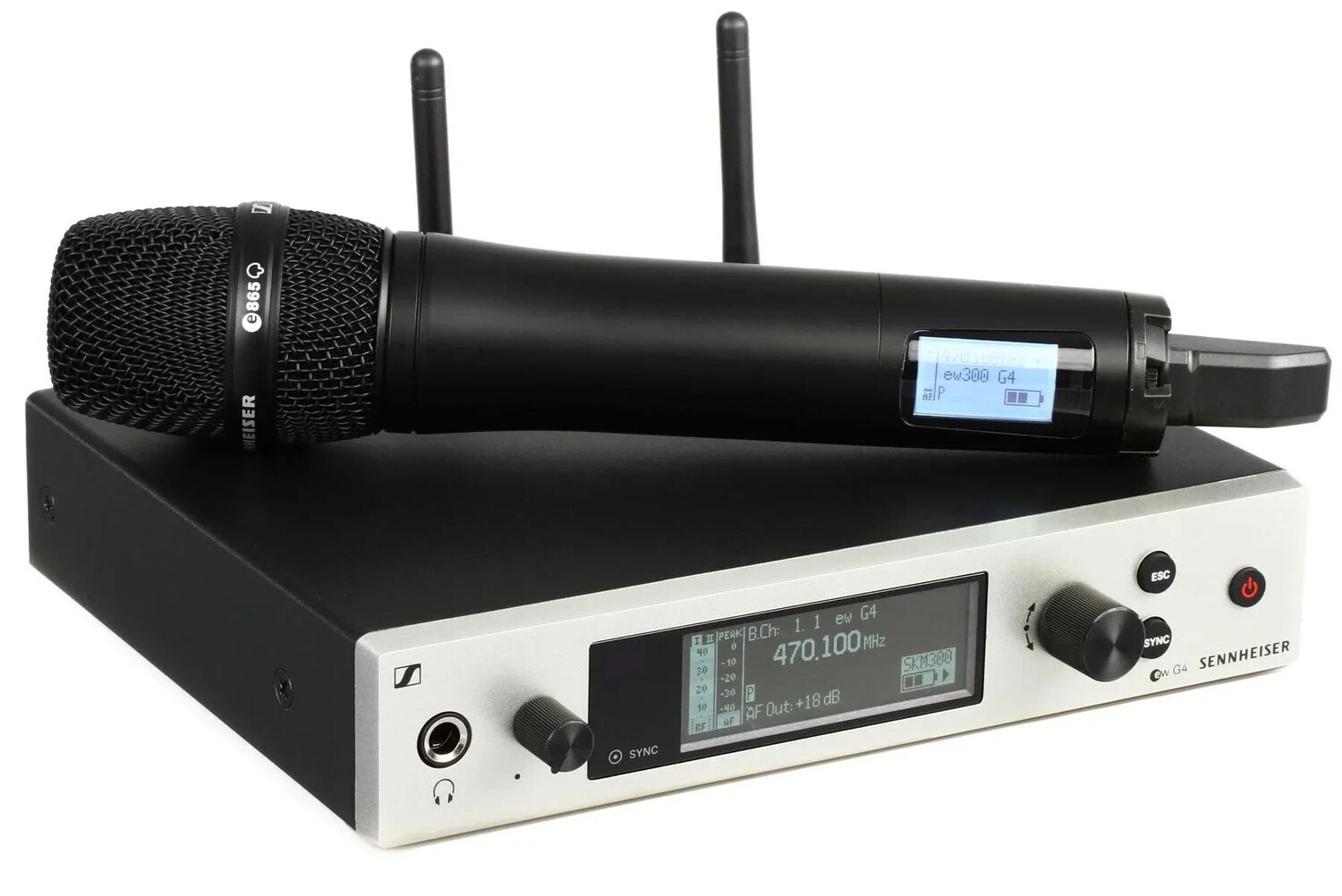 

Беспроводная ручная микрофонная система Sennheiser EW 300 G4-865-S — диапазон AW+