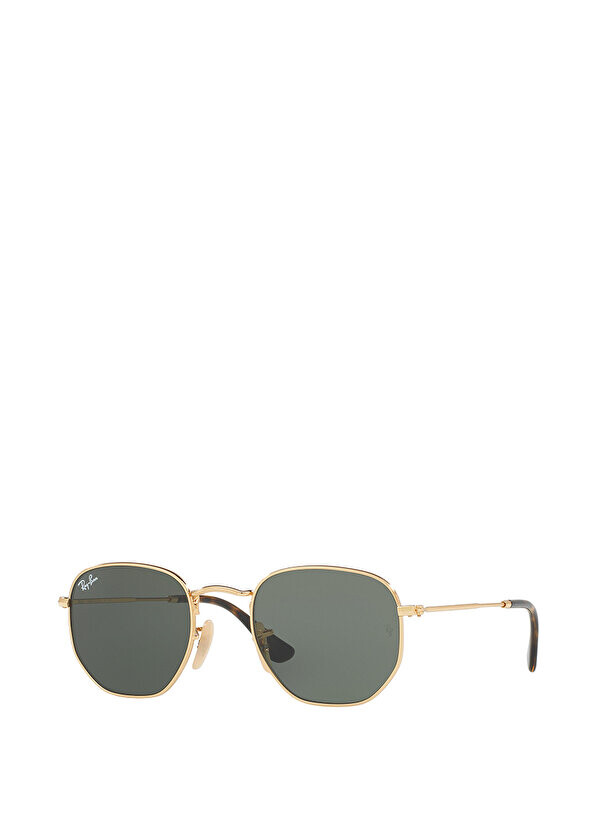

Золотые шестиугольные солнцезащитные очки унисекс Ray-Ban