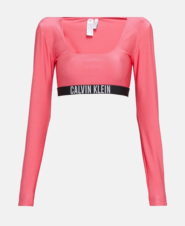 

Топ с длинными рукавами Calvin Klein, фуксия