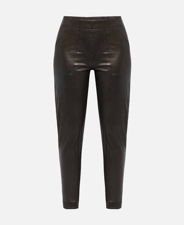 

Брюки из кожи Spanx, черный