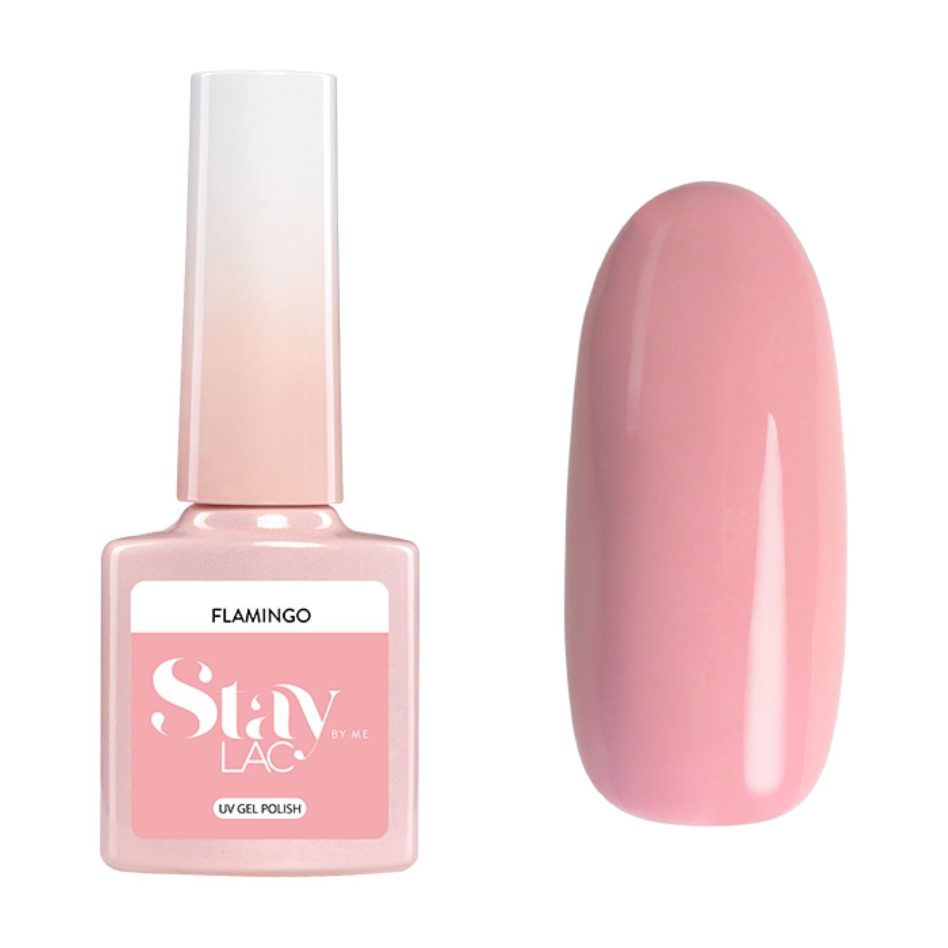 цена Лак для ногтей гибридный фламинго Staylac, 5 мл