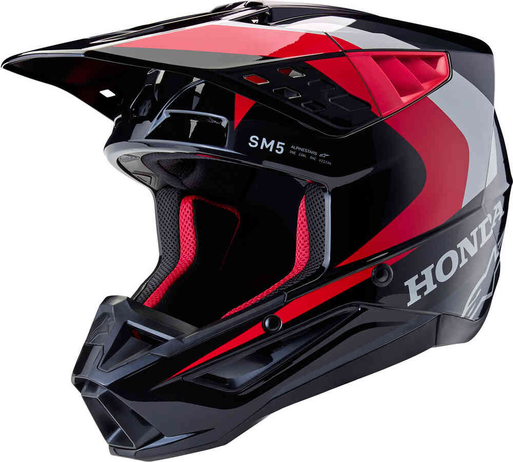 

SM5 Honda Шлем для мотокросса Alpinestars, черный красный
