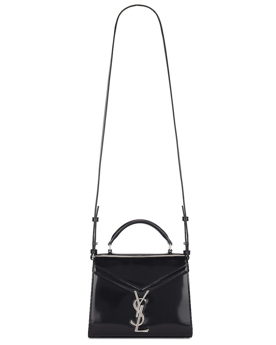 

Сумка Saint Laurent Mini Cassandra Top Handle, нуар