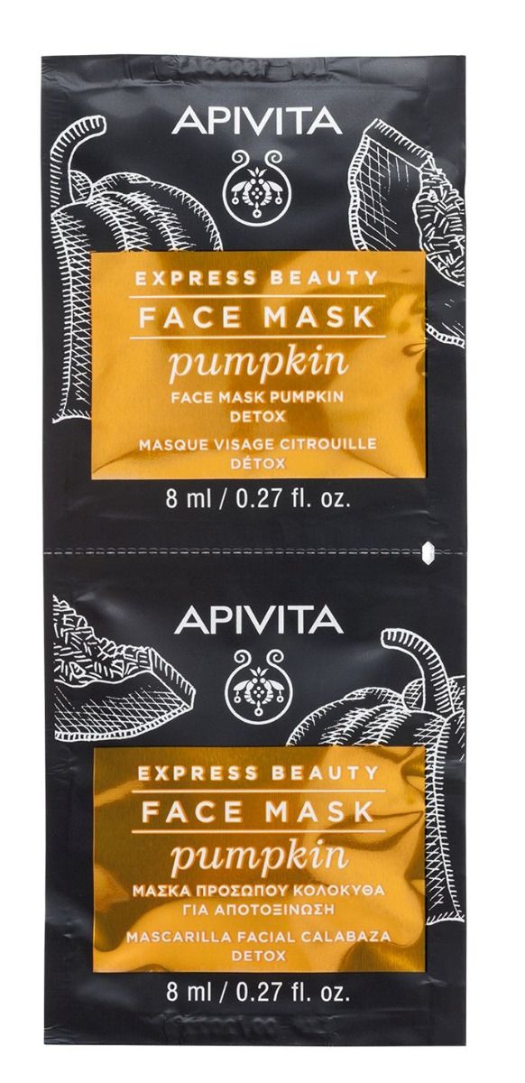 цена Apivita Express Beauty Pumpkin медицинская маска, 2 шт.