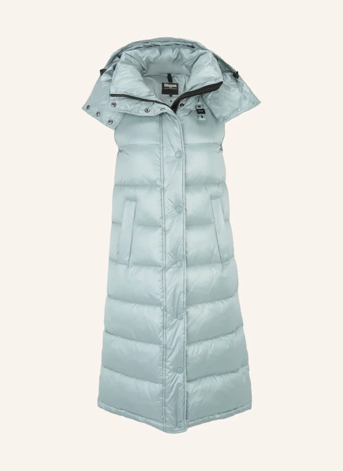

Утепленный длинный жилет Blauer, синий