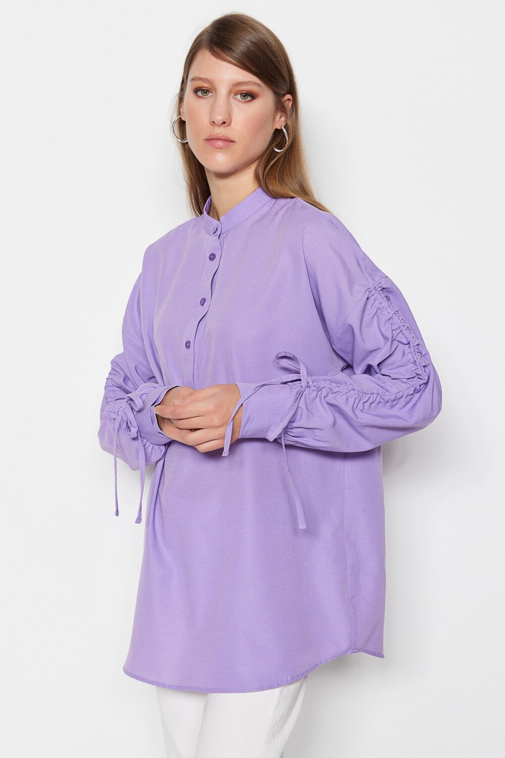

Туника - Фиолетовый - Классический крой Trendyol Modest, фиолетовый