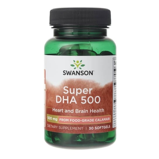 Swanson, Super DHA 500, 30 капсул