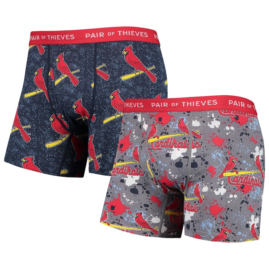 

Комплект боксеров 2 шт Pair of Thieves St Louis Cardinals, серый