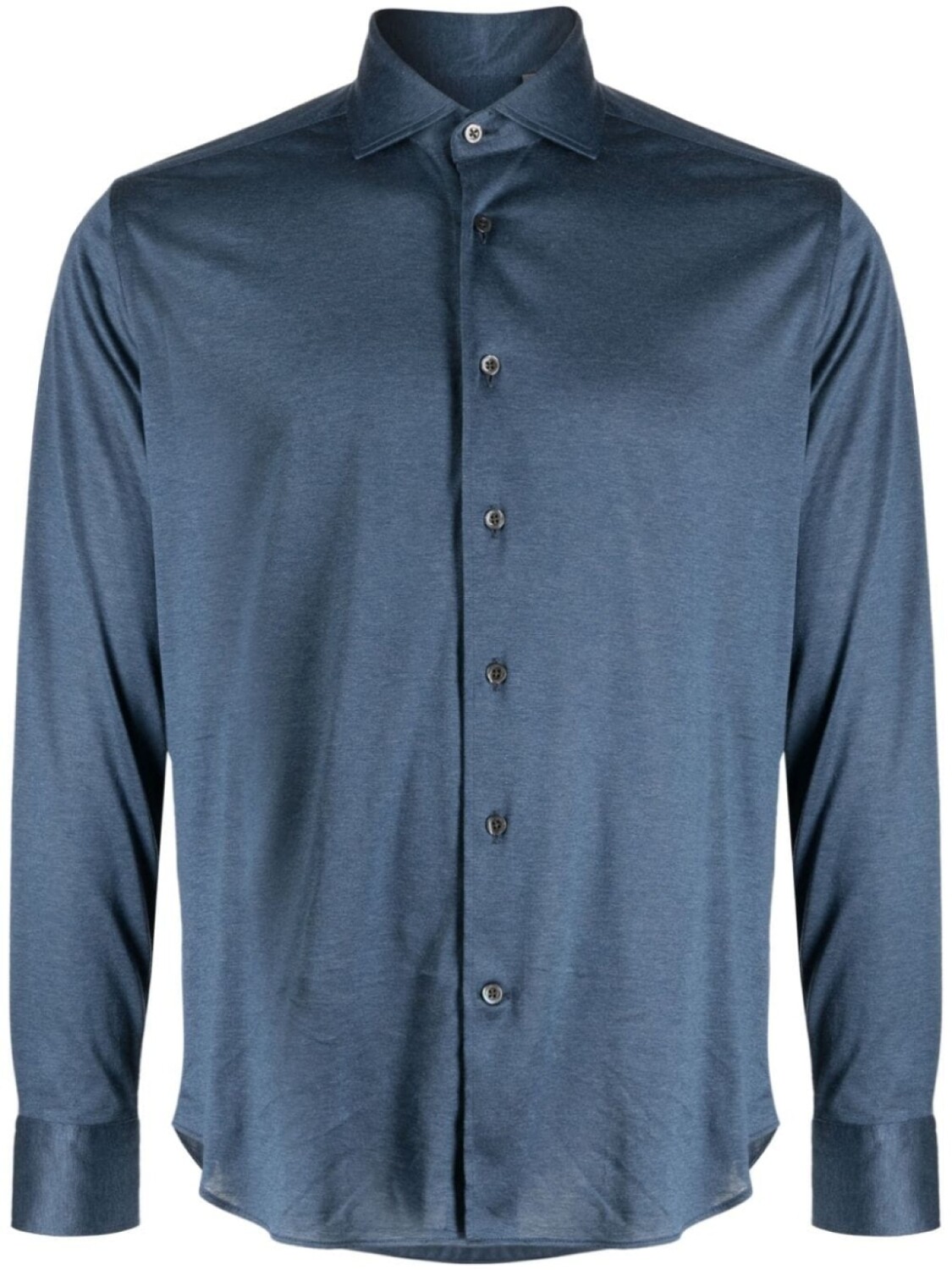 

Corneliani рубашка с косым воротником, синий