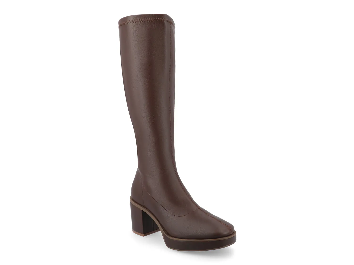 

Сапоги Alondra Wide Calf Platform Boot Journee Collection, темно-коричневый