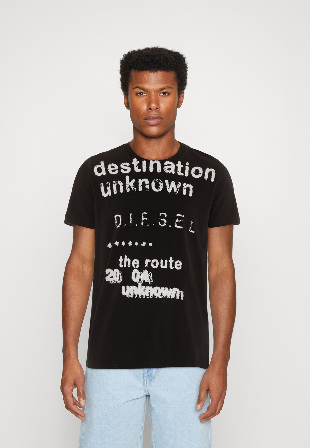 

Футболка с принтом Diesel, черный