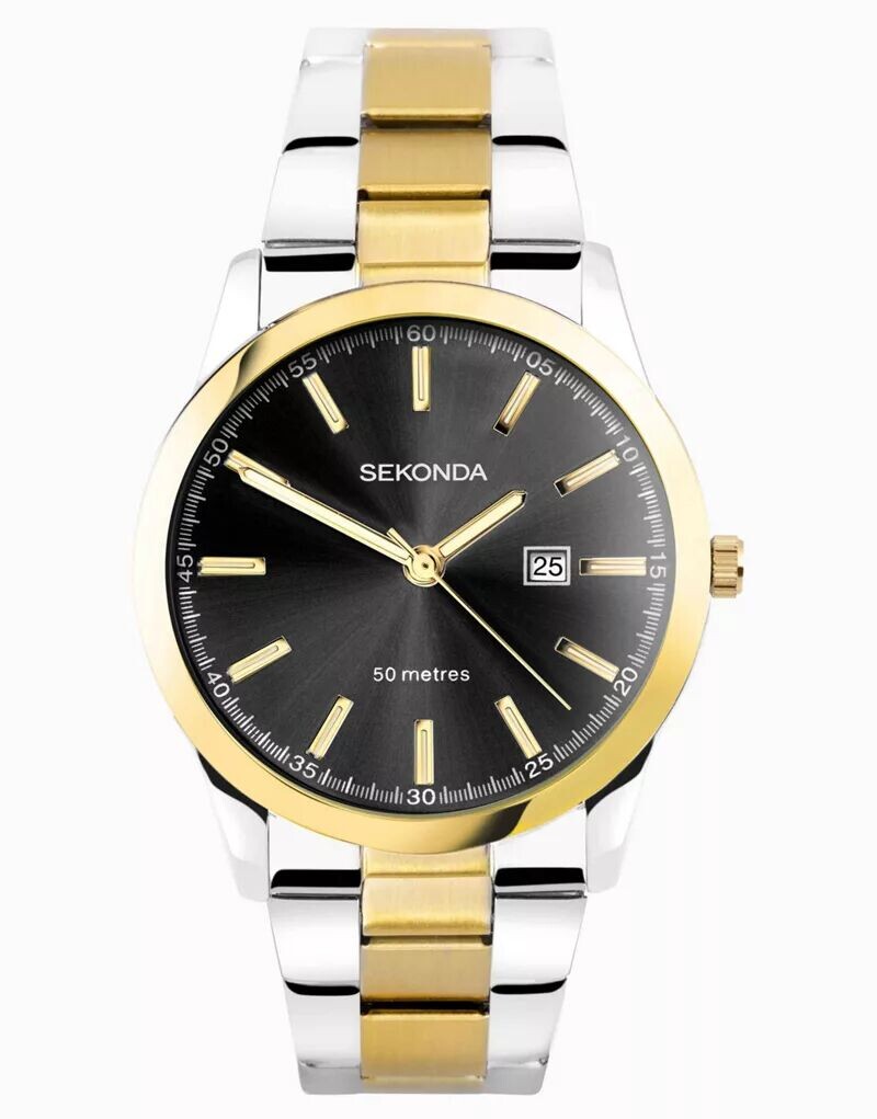 

Аналоговые мужские часы Sekonda черного цвета
