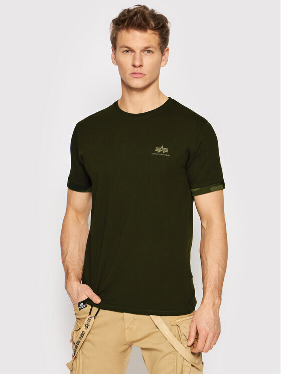 

Футболка стандартного кроя Alpha Industries, коричневый