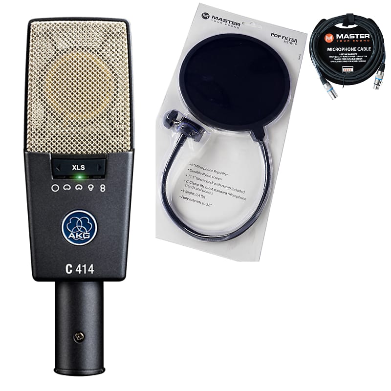 Конденсаторный микрофон AKG C414 XLS akg perception 170 инструментальный конденсаторный кардиоидный микрофон