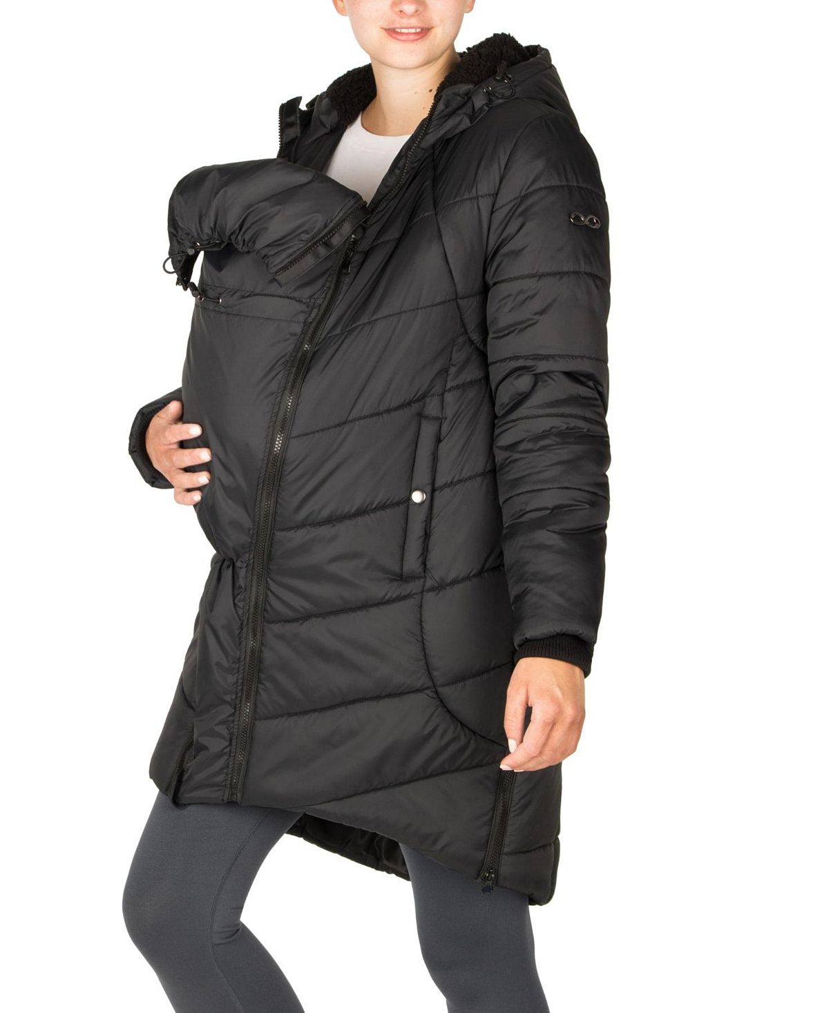 Harper - Пальто для беременных 3в1-кокон до середины бедра Modern Eternity Maternity, черный цена и фото