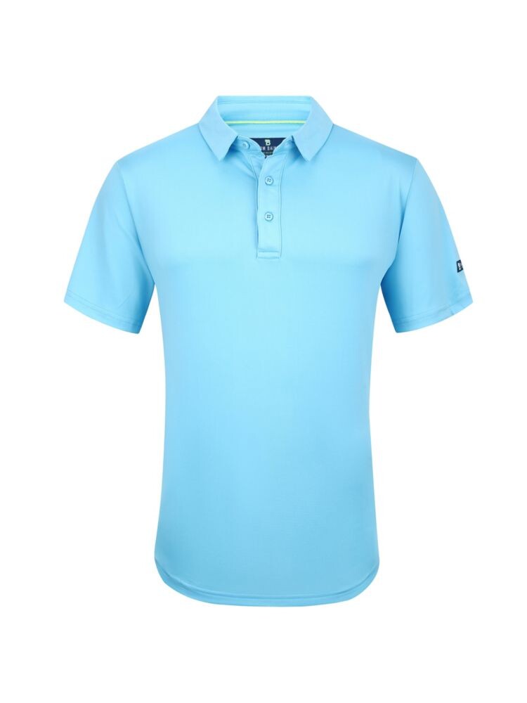 

Поло узкого кроя с логотипом Tom Baine, цвет Light Blue
