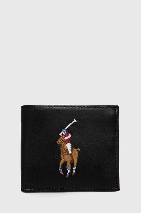 

Кожаный кошелек Polo Ralph Lauren, черный