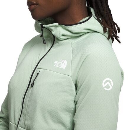 

Куртка Summit FUTUREFLEECE с капюшоном на молнии во всю длину женская The North Face, цвет Misty Sage