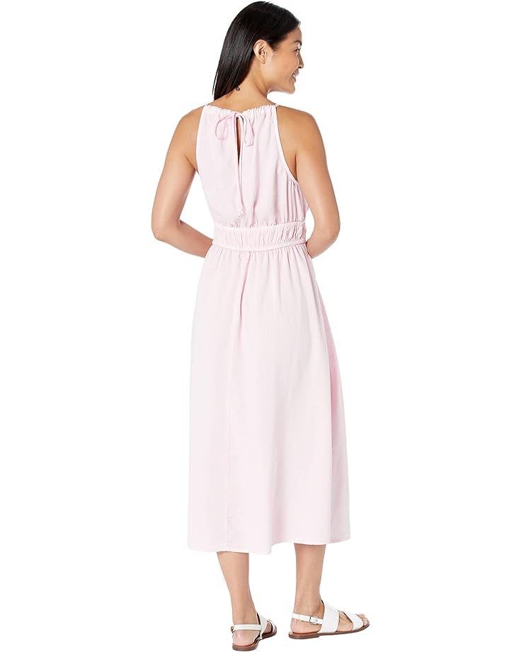 Платье bella dahl Sleeveless Elastic Waist Midi Dress, цвет Pink Daquiri