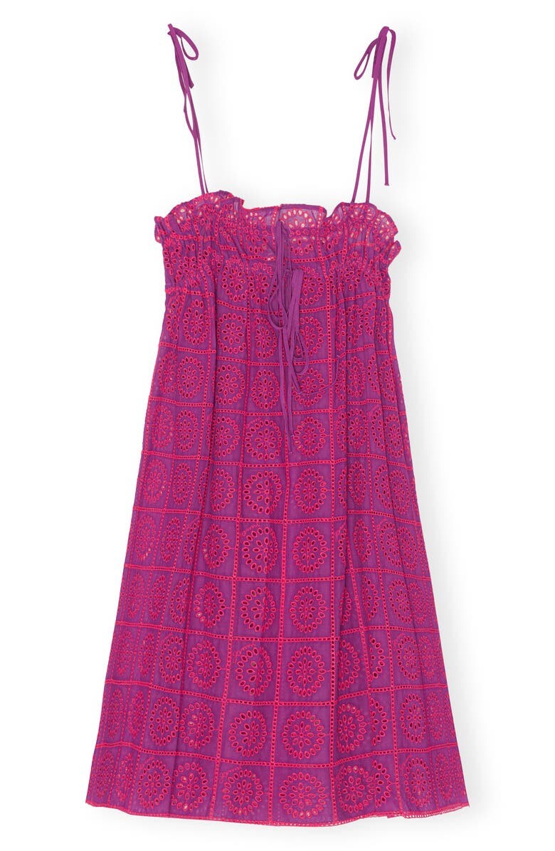 

Сарафан из органического хлопка Broderie Anglaise GANNI
