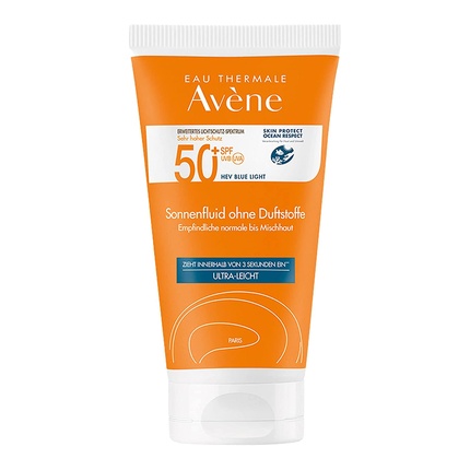 Avene Sun Fluid Spf 50+ без отдушек, 50 мл, Avene avene fragrance free fluid ultra light spf 50