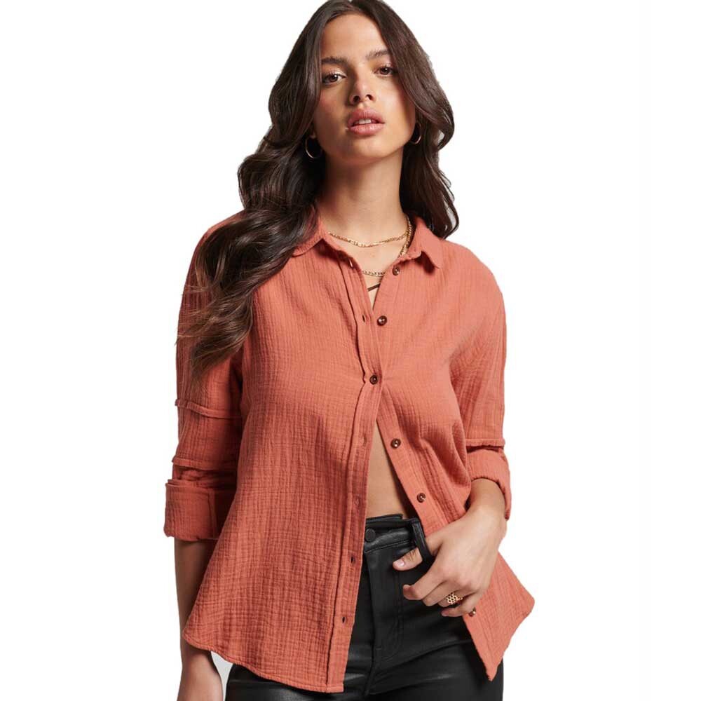 

Рубашка Superdry Vintage Penny Collar, оранжевый