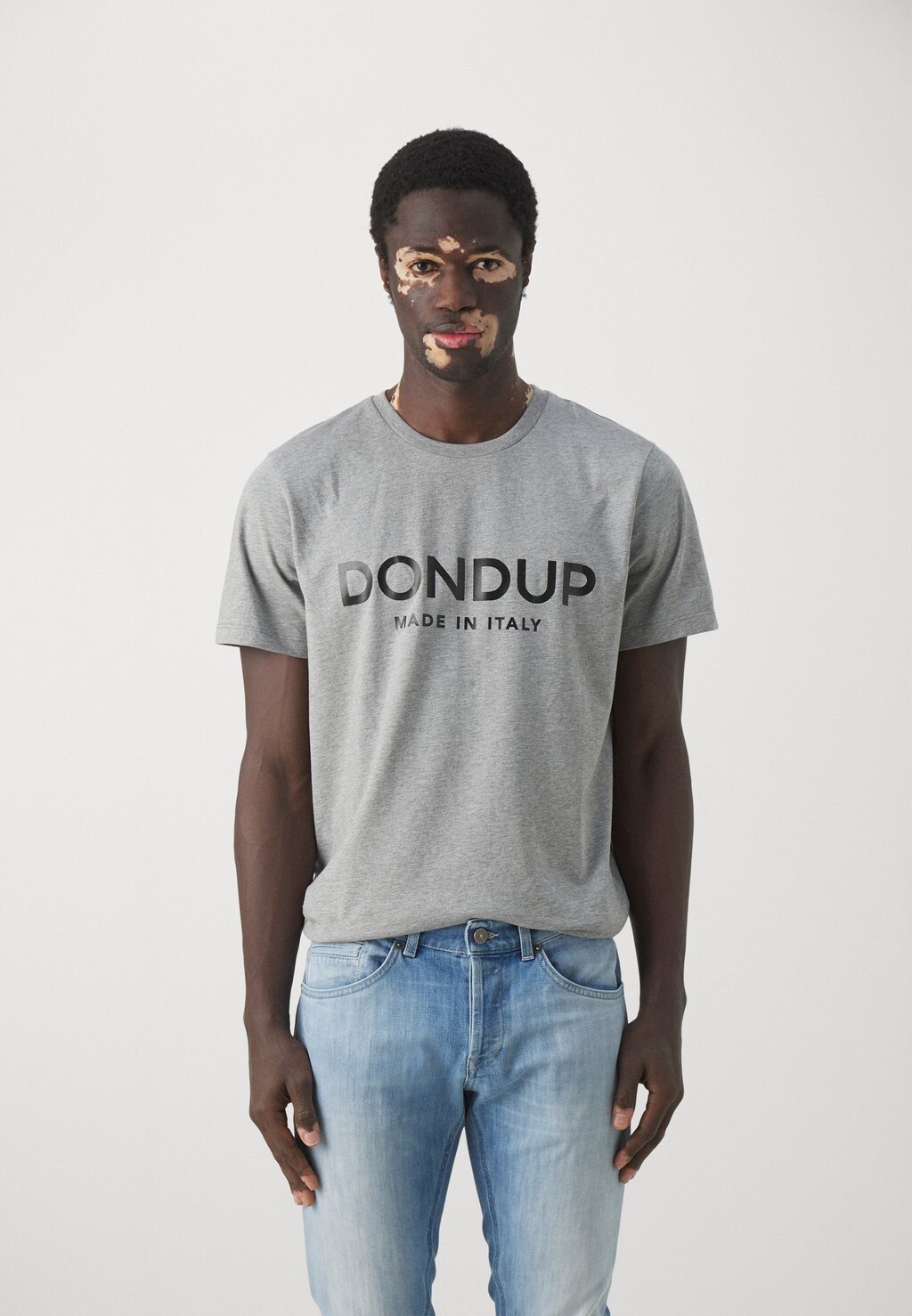 

Футболка с принтом Dondup, серый