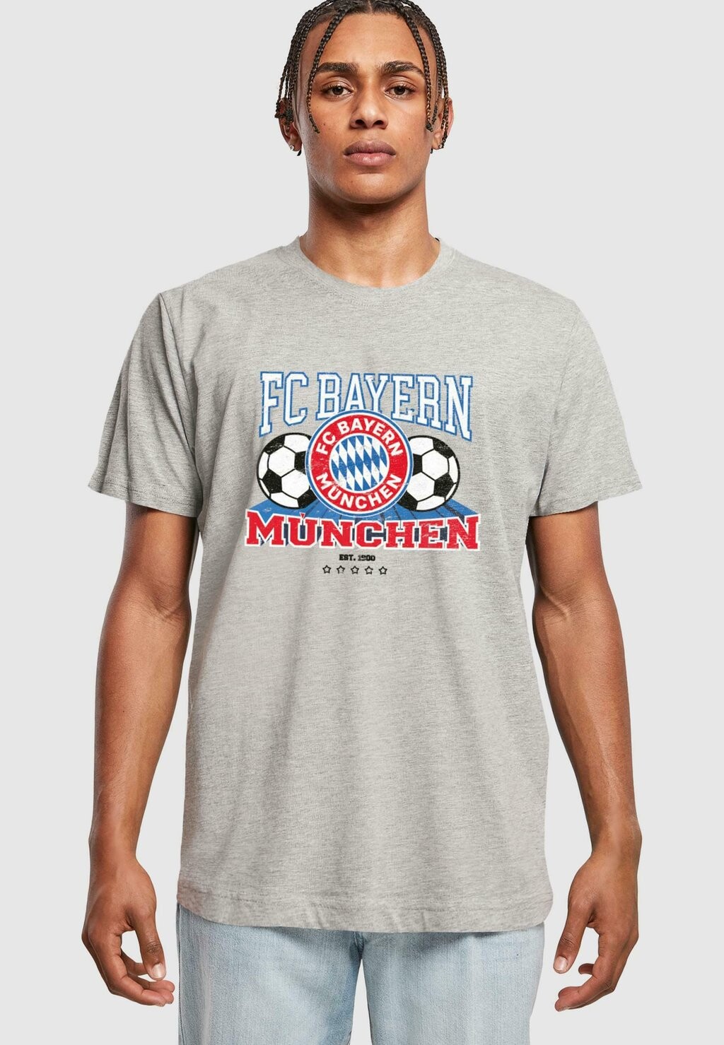 

Team Round Neck FC Bayern München, цвет heather grey