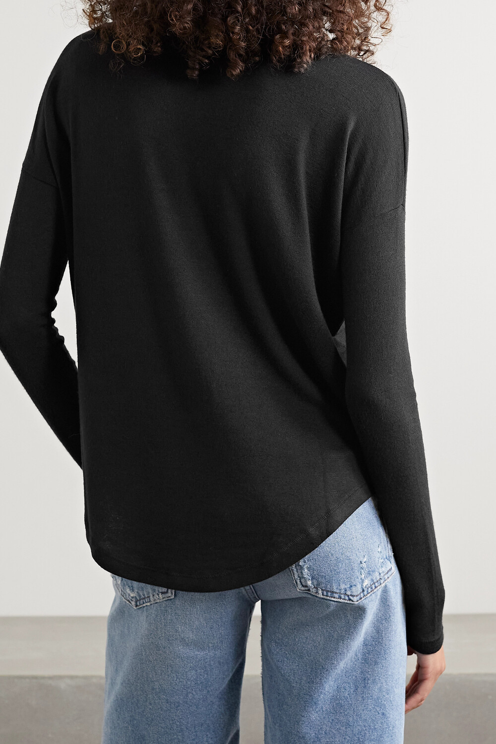 

RAG & BONE топ Hudson из эластичного джерси, черный