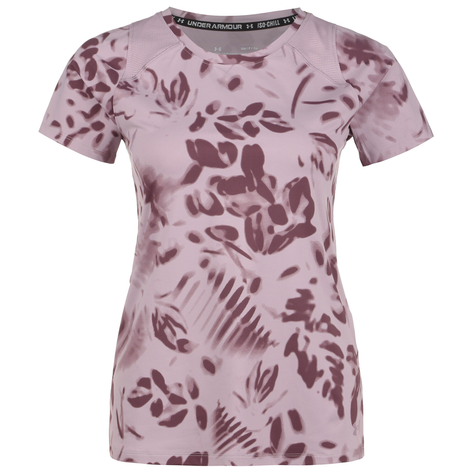

Спортивная футболка Under Armour Laufshirt Iso Chill 200 Print, цвет altrosa/weinrot