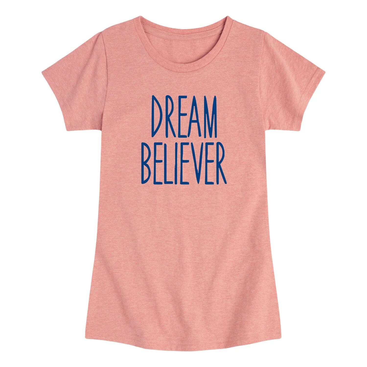 

Футболка с рисунком Dream Believer для девочек 7–16 лет Licensed Character, розовый