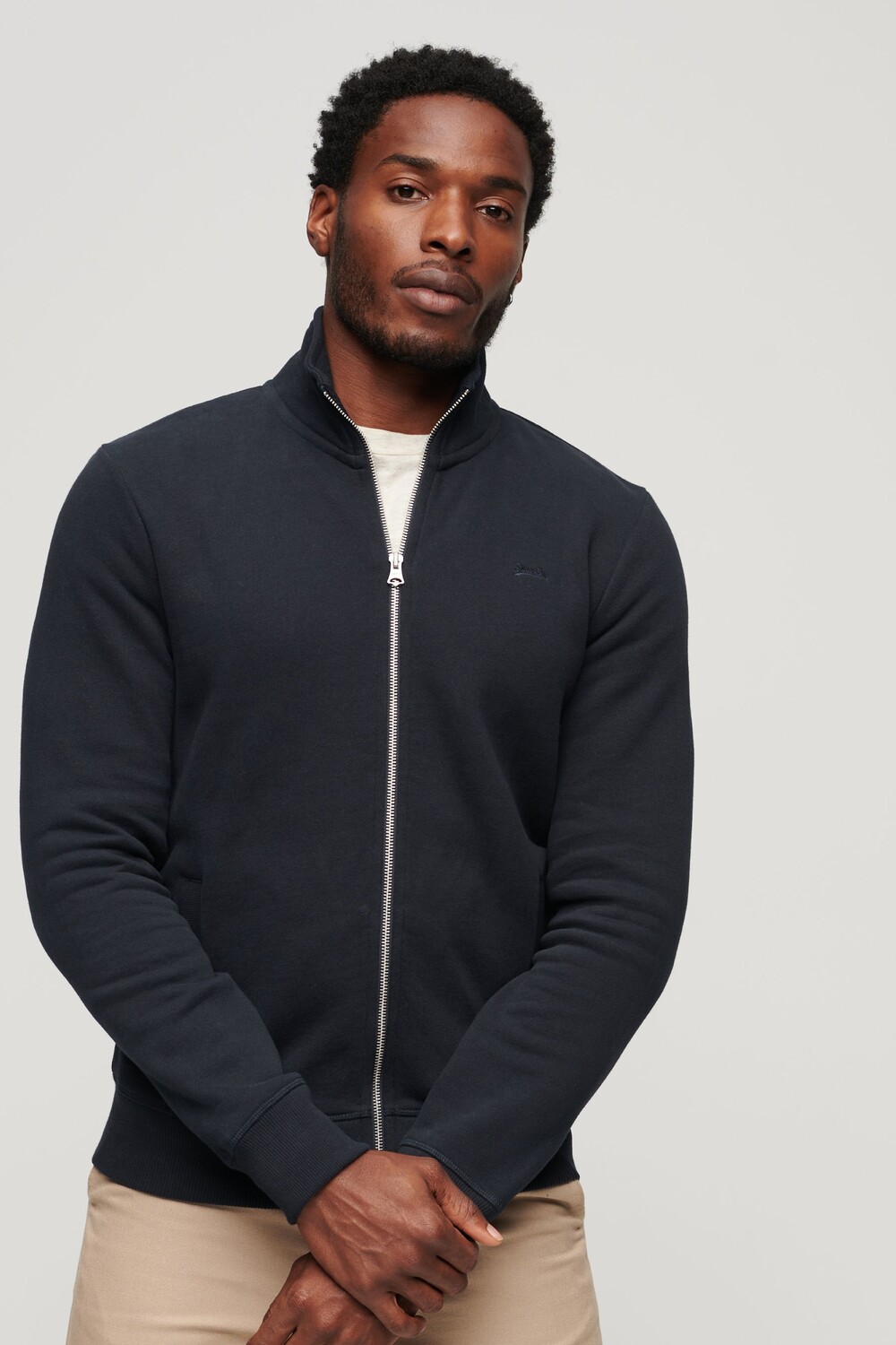 

Толстовка Essential на молнии с логотипом Superdry, синий