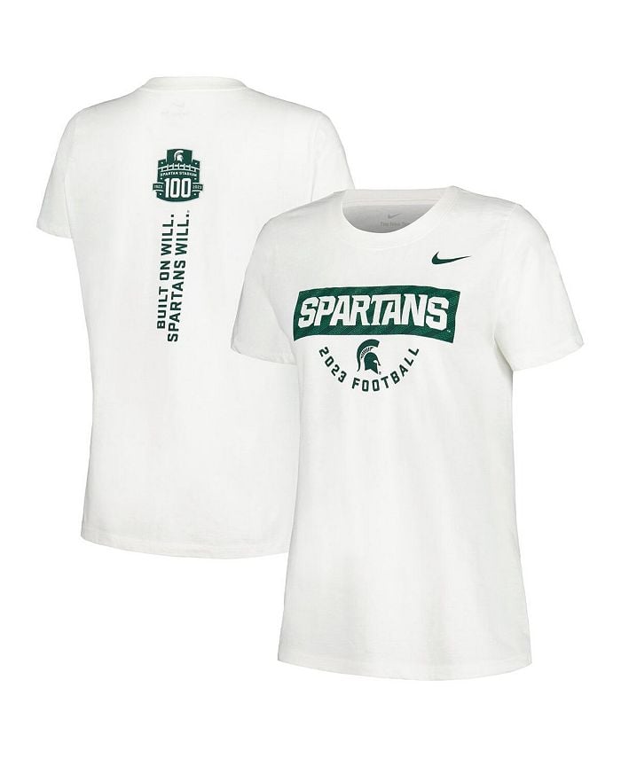 

Женская белая футболка для болельщиков Michigan State Spartans 2023 Nike, белый