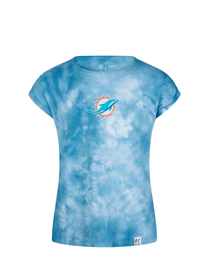 

Футболка Recovered T shirt NFL Dolphins, цвет aqua tie-dye