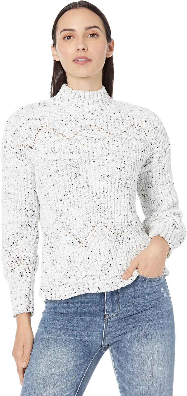 

Свитер Mock Neck Cable with Neps Calvin Klein, цвет Winter White/Black