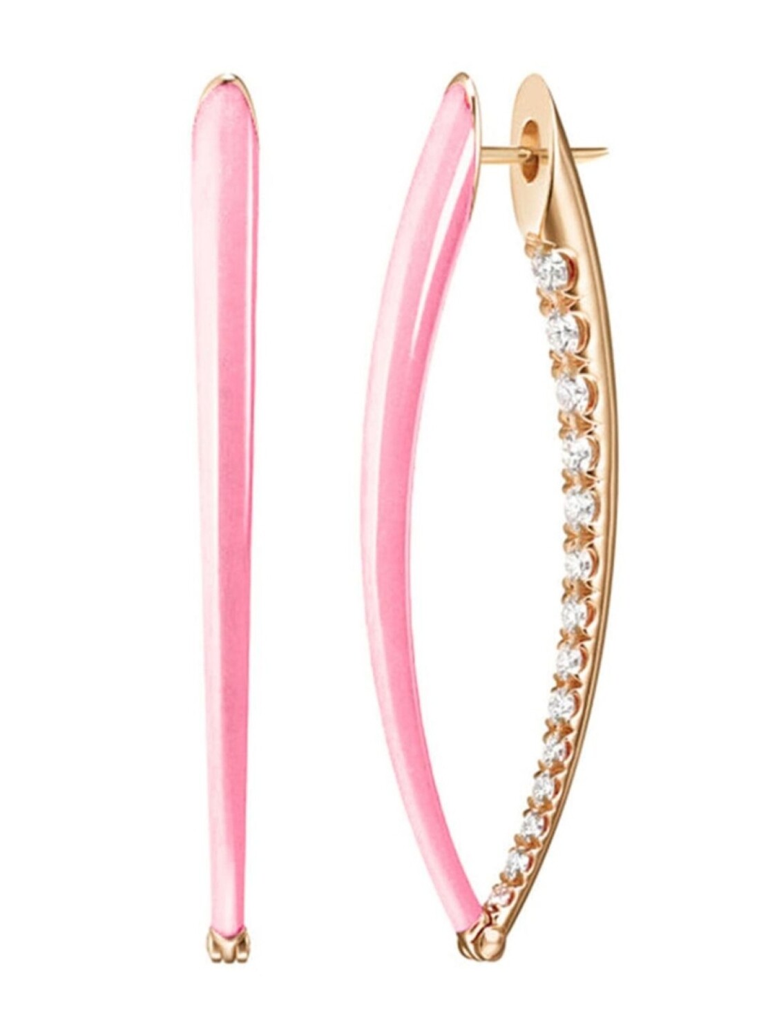 

Серьги Marissa Pink Cristina из желтого золота с бриллиантами Melissa Kaye, золотой