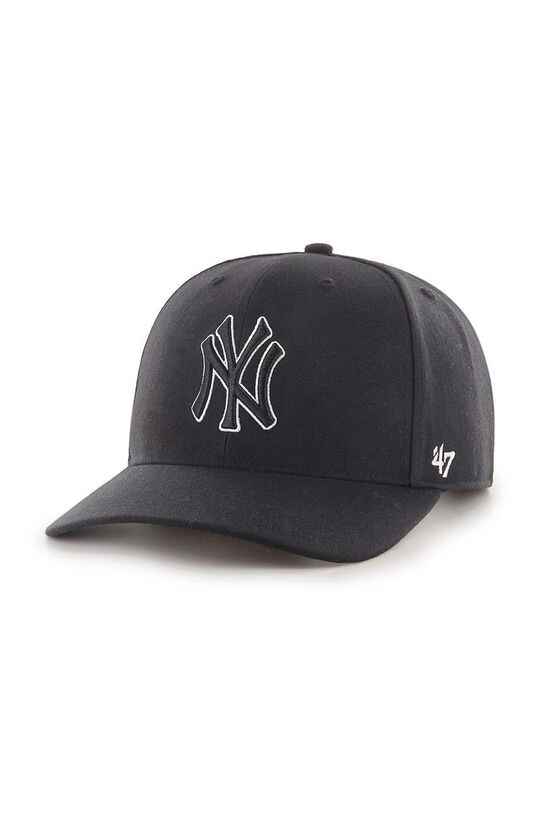 

Бейсболка MLB New York Yankees из смесовой шерсти 47 brand, черный