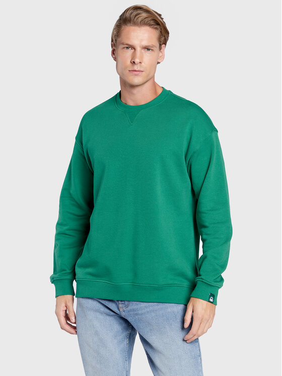 цена Толстовка обычного кроя United Colors Of Benetton, зеленый