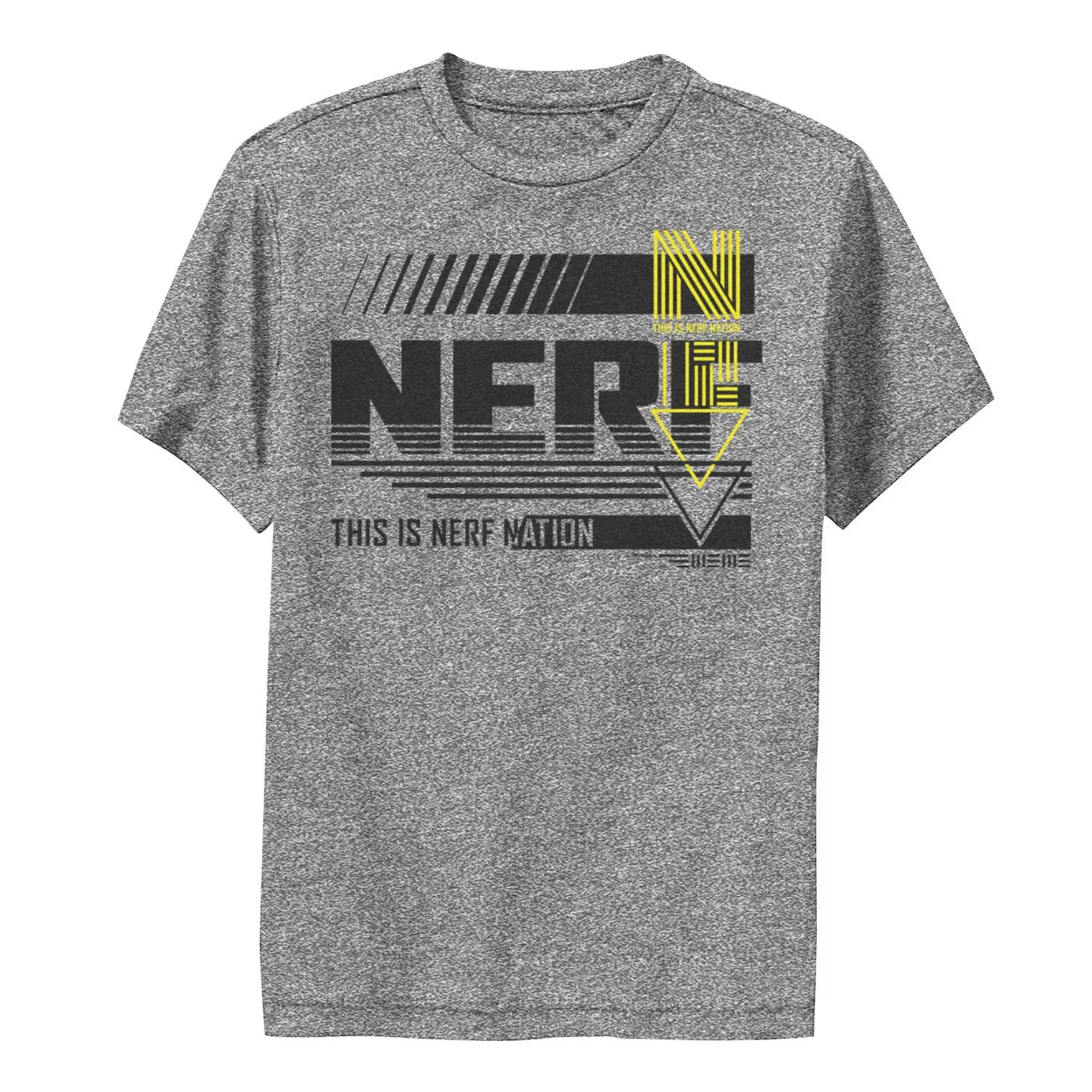 Футболка с графикой Nerf This Is Nerf Nation Mashup C1 для мальчиков 8–20 лет Nerf толстовка с плакатом nerf this is nerf nation для мальчиков 8–20 лет nerf