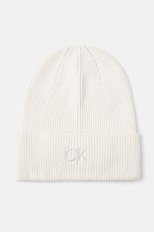 

Шапка из смесовой шерсти Calvin Klein, белый