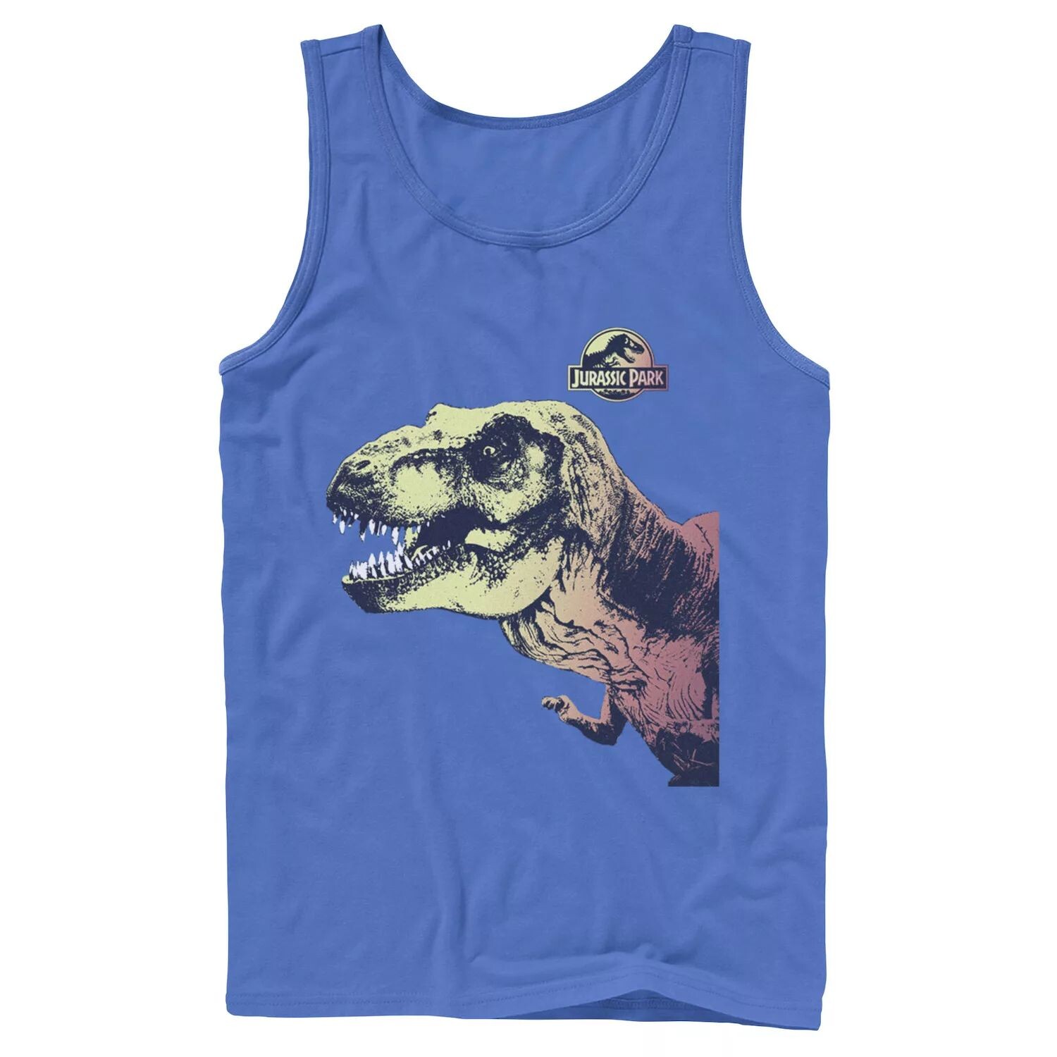 

Мужская футболка Jurassic Park T-Rex Sunset Color Fil In Tank Licensed Character